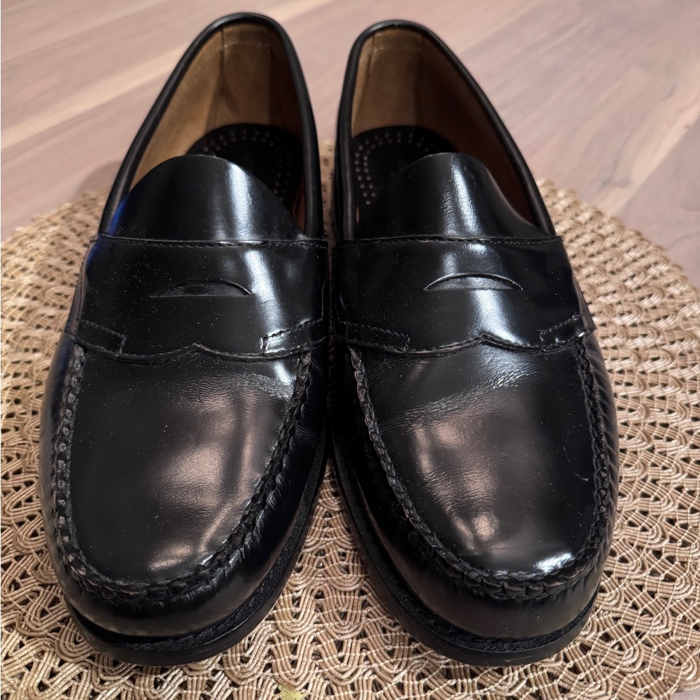 Black, “Logan” loafers from GH Bass & Co